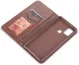 AZNS Samsung Galaxy A21S Hoesje Wallet Book Case Kunstleer Coffee afbeelding 20
