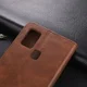 AZNS Samsung Galaxy A21S Hoesje Wallet Book Case Kunstleer Coffee afbeelding 3