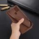 AZNS Samsung Galaxy A21S Hoesje Wallet Book Case Kunstleer Coffee afbeelding 8