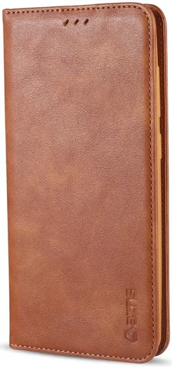 AZNS Samsung Galaxy A21S Hoesje Wallet Book Case Kunstleer Bruin afbeelding 2