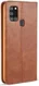 AZNS Samsung Galaxy A21S Hoesje Wallet Book Case Kunstleer Bruin afbeelding 3