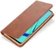 AZNS Samsung Galaxy A21S Hoesje Wallet Book Case Kunstleer Bruin afbeelding 4