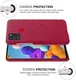Samsung Galaxy A21S Stof Hard Back Cover Rood afbeelding 4