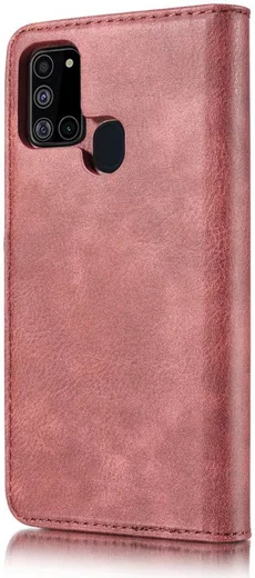 Samsung Galaxy A21s Hoesje 2-in-1 Book Case en Back Cover Rood afbeelding 8
