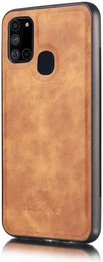 Samsung Galaxy A21s Hoesje 2-in-1 Book Case en Back Cover Bruin afbeelding 9