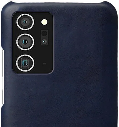 Samsung Galaxy Note 20 Ultra Hoesje Crazy Horse Lederen Coating Blauw afbeelding 3