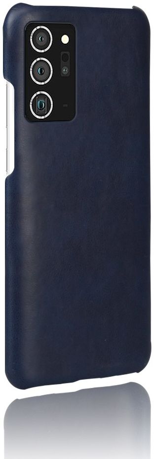 Samsung Galaxy Note 20 Ultra Hoesje Crazy Horse Lederen Coating Blauw afbeelding 2
