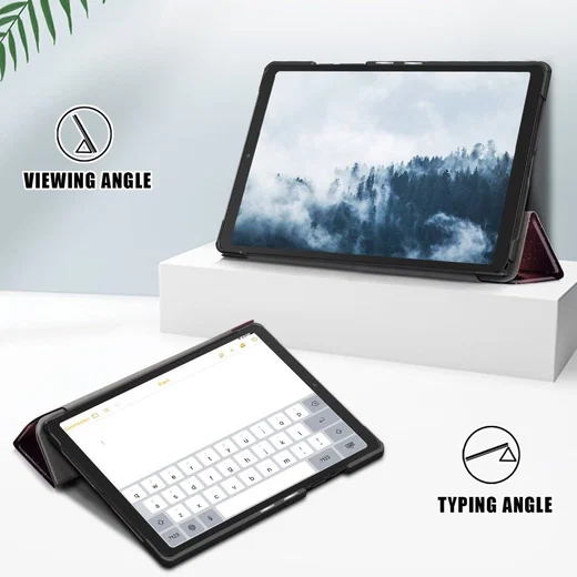 Samsung Galaxy Tab A7 (2020 / 2022) Hoes Tri-fold met Bomen Print afbeelding 5