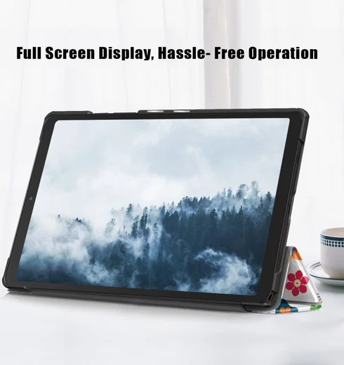 Samsung Galaxy Tab A7 (2020 / 2022) Hoes Tri-fold met Vlinder Print afbeelding 8