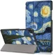 Samsung Galaxy Tab A7 (2020 / 2022) Hoes Tri-fold met Blauw Print afbeelding 1