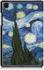 Samsung Galaxy Tab A7 (2020 / 2022) Hoes Tri-fold met Blauw Print afbeelding 4