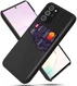 Samsung Galaxy Note 20 Ultra Stoffen Hoesje met Kaartsleuf Zwart afbeelding 1