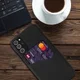 Samsung Galaxy Note 20 Ultra Stoffen Hoesje met Kaartsleuf Zwart afbeelding 2