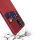 Samsung Galaxy Note 20 Ultra Stoffen Hoesje met Kaartsleuf Rood afbeelding 3