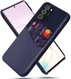 Samsung Galaxy Note 20 Ultra Stoffen Hoesje met Kaartsleuf Blauw afbeelding 1