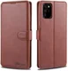 AZNS Samsung Galaxy Note 20 Ultra Book Case Hoesje Wallet Stand Bruin afbeelding 1