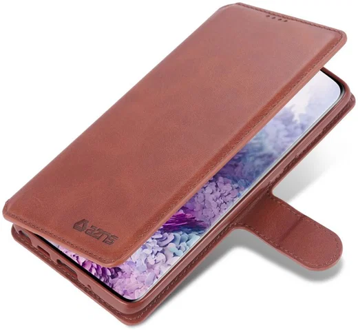 AZNS Samsung Galaxy Note 20 Ultra Book Case Hoesje Wallet Stand Bruin afbeelding 2