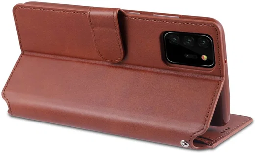 AZNS Samsung Galaxy Note 20 Ultra Book Case Hoesje Wallet Stand Bruin afbeelding 5