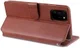 AZNS Samsung Galaxy Note 20 Ultra Book Case Hoesje Wallet Stand Bruin afbeelding 5