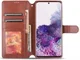 AZNS Samsung Galaxy Note 20 Ultra Book Case Hoesje Wallet Stand Bruin afbeelding 6