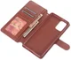 AZNS Samsung Galaxy Note 20 Ultra Book Case Hoesje Wallet Stand Bruin afbeelding 7