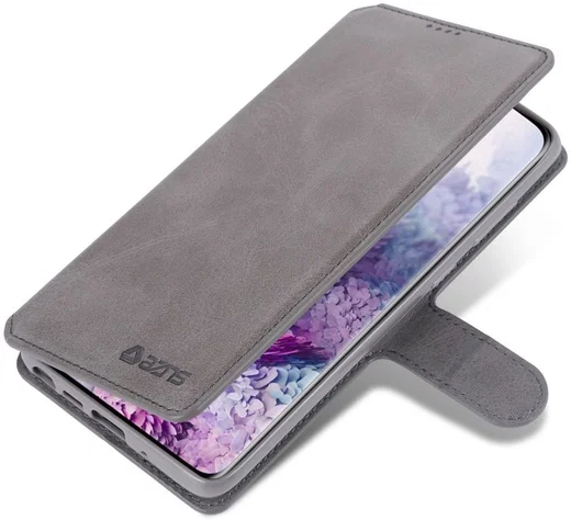 AZNS Samsung Galaxy Note 20 Ultra Book Case Hoesje Wallet Stand Grijs afbeelding 2