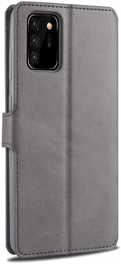 AZNS Samsung Galaxy Note 20 Ultra Book Case Hoesje Wallet Stand Grijs afbeelding 4