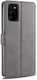 AZNS Samsung Galaxy Note 20 Ultra Book Case Hoesje Wallet Stand Grijs afbeelding 4