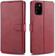 AZNS Samsung Galaxy Note 20 Ultra Book Case Hoesje Wallet Stand Rood afbeelding 1