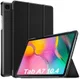 Samsung Galaxy Tab A7 (2020 / 2022) Hoes Tri-Fold Book Cover Zwart afbeelding 1