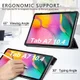 Samsung Galaxy Tab A7 (2020 / 2022) Hoes Tri-Fold Book Cover Zwart afbeelding 2