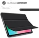 Samsung Galaxy Tab A7 (2020 / 2022) Hoes Tri-Fold Book Cover Zwart afbeelding 4