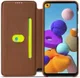 Samsung Galaxy A21S Retro Portemonnee Flip Bookcase Hoesje Bruin afbeelding 10