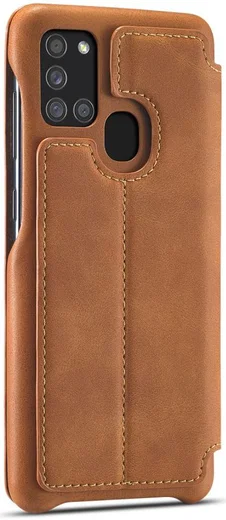 Samsung Galaxy A21S Retro Portemonnee Flip Bookcase Hoesje Bruin afbeelding 12