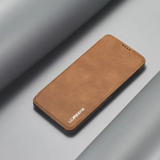 Samsung Galaxy A21S Retro Portemonnee Flip Bookcase Hoesje Bruin afbeelding 3