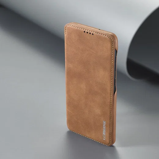 Samsung Galaxy A21S Retro Portemonnee Flip Bookcase Hoesje Bruin afbeelding 7