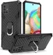 Samsung Galaxy A71 Hoesje met Kickstand Ring Zwart afbeelding 1