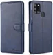 AZNS Samsung Galaxy A21S Portemonnee Stand Hoesje Blauw afbeelding 1
