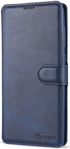 AZNS Samsung Galaxy A21S Portemonnee Stand Hoesje Blauw afbeelding 2