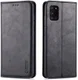 AZNS Retro Samsung Galaxy A41 Portemonnee Stand Hoesje Zwart afbeelding 1