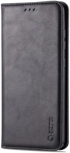 AZNS Retro Samsung Galaxy A41 Portemonnee Stand Hoesje Zwart afbeelding 3