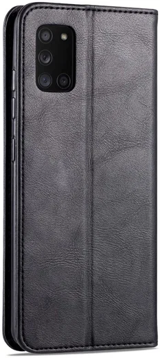 AZNS Retro Samsung Galaxy A41 Portemonnee Stand Hoesje Zwart afbeelding 4