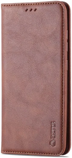 AZNS Retro Samsung Galaxy A41 Portemonnee Stand Hoesje Coffee afbeelding 3