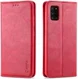 AZNS Retro Samsung Galaxy A41 Portemonnee Stand Hoesje Rood afbeelding 1