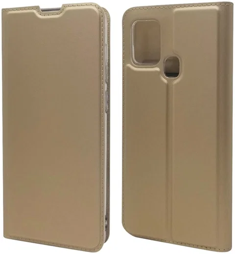 Samsung Galaxy A21S Stijlvol Portemonnee Hoesje Goud afbeelding 1