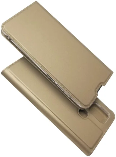 Samsung Galaxy A21S Stijlvol Portemonnee Hoesje Goud afbeelding 4