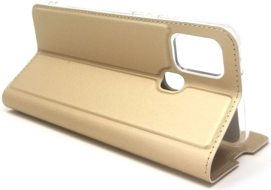 Samsung Galaxy A21S Stijlvol Portemonnee Hoesje Goud afbeelding 8