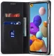 Samsung Galaxy A21s Hoesje Portemonnee Stand Bookcase Kunstleer Zwart afbeelding 4