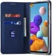 Samsung Galaxy A21s Hoesje Portemonnee Stand Bookcase Kunstleer Blauw afbeelding 4