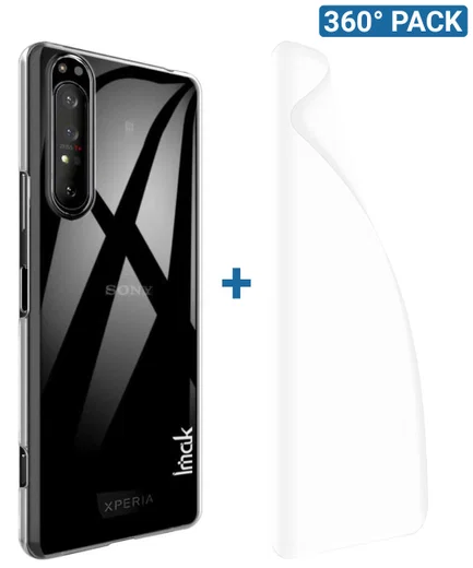 IMAK Crystal II Pro+ Sony Xperia 1 II Hoesje met Screenprotector afbeelding 1